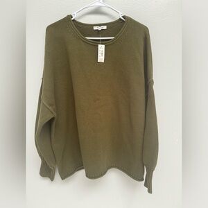 Madewell Olive Green knit XL sweater